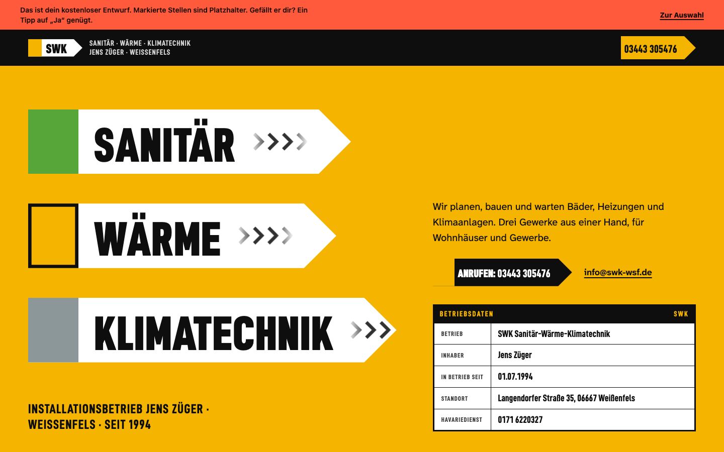Weiche B, Desktop, erster Bildschirm